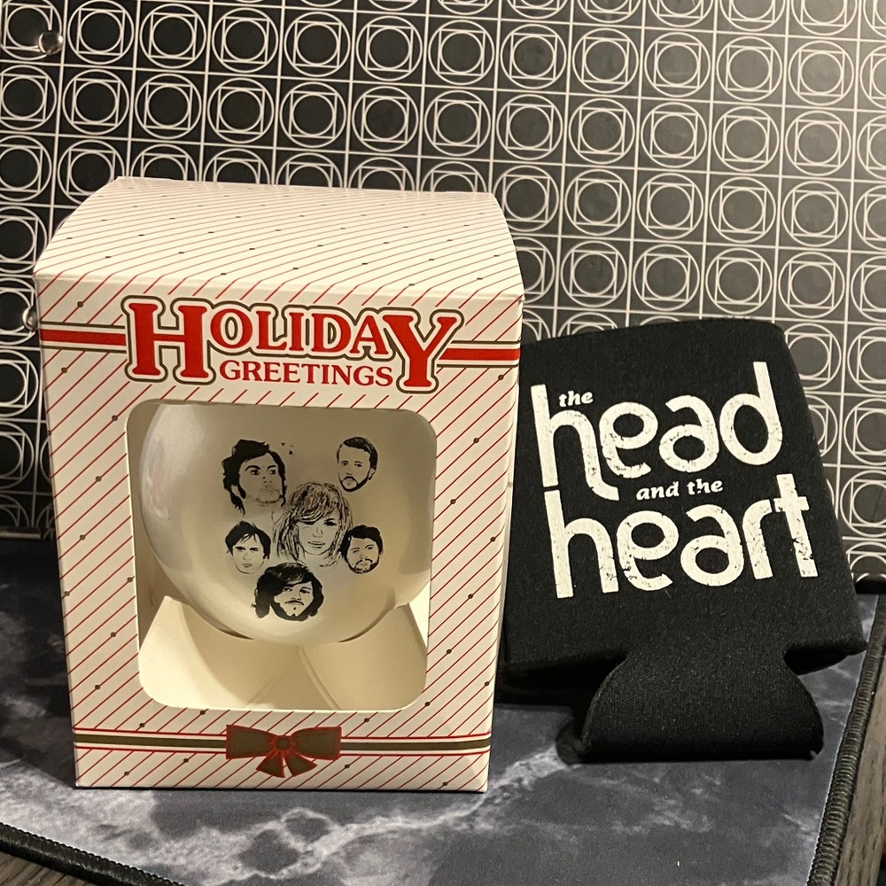The Head & The Heart Christmas Ornament & Koozie